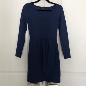 Blue long sleeved dress size small